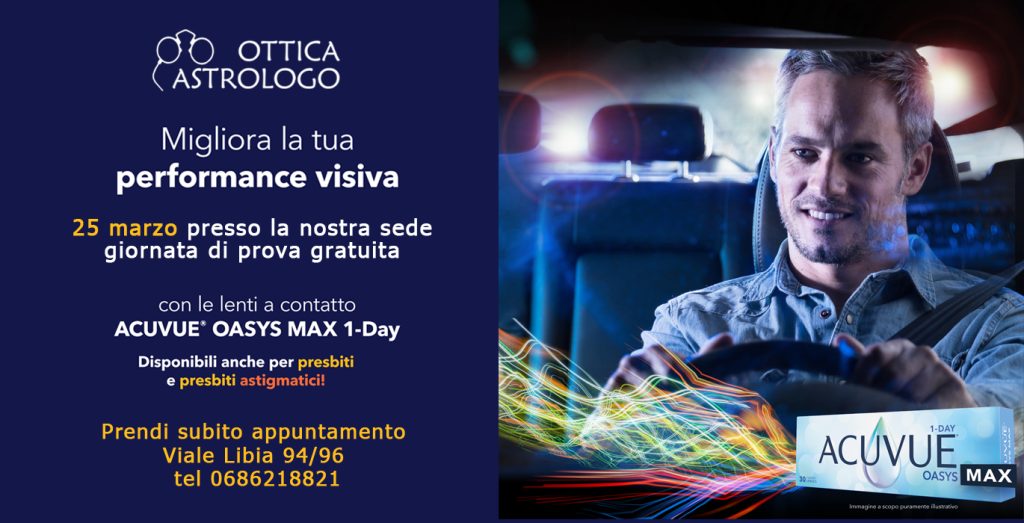 Scopri di più sull'articolo Acuvue Oasys Max 1-Day nuove lenti per astigmatici