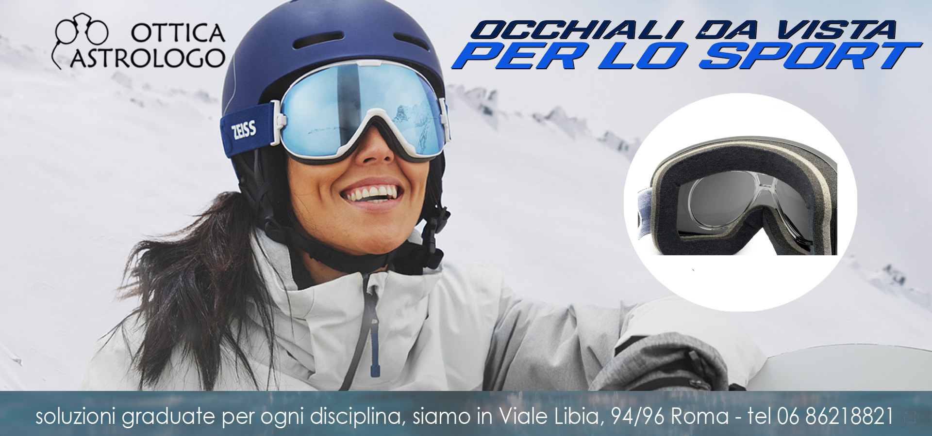 occhiali da vista per lo sci